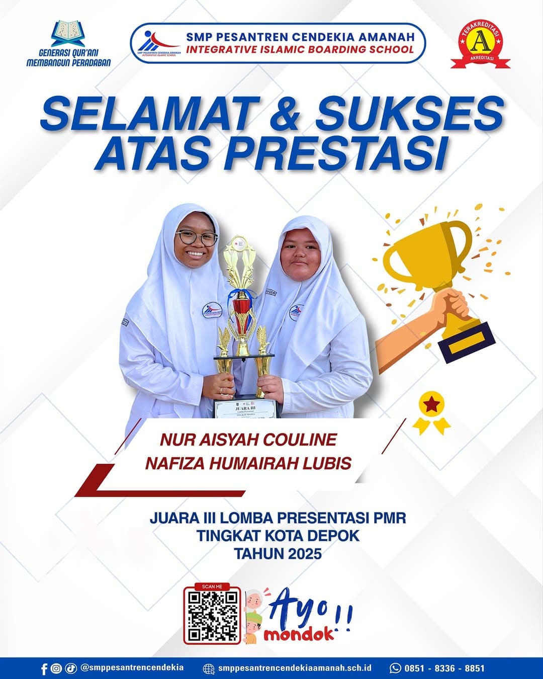 Juara III Lomba Presentasi PMR Kota Depok